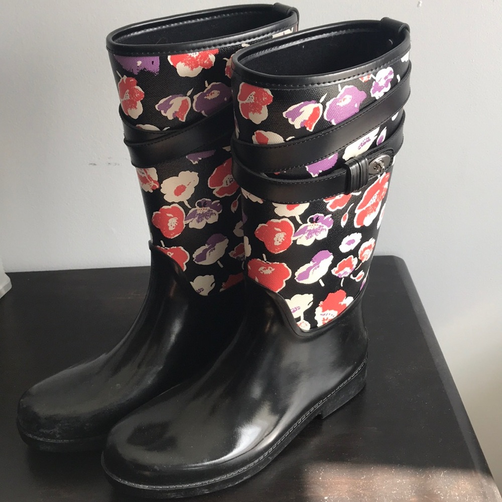 Authentic COACH Rain boots,